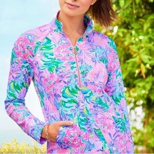 Lilly Pulitzer Disney Dreamin Skipper Popover Large Minnie Mouse Daisy Duck New